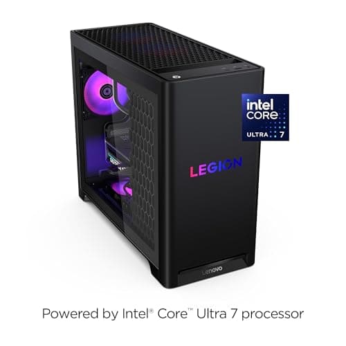 Lenovo Legion Tower 5i – AI-Powered Gaming PC - Intel® Core Ultra 7 265F Processor – NVIDIA® GeForce RTX™ 5060 Ti Graphics – 16 GB Memory – 1 TB Storage – 3 Months of PC GamePass 2