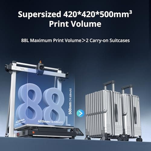 Anycubic Kobra 3 Max 3D Printer Only, Support Multicolor Needs ACE Pro, 600mm/s High-Speed Printing Large Build Volume 420x420x500mm Auto Leveling & Smart Vibration 2