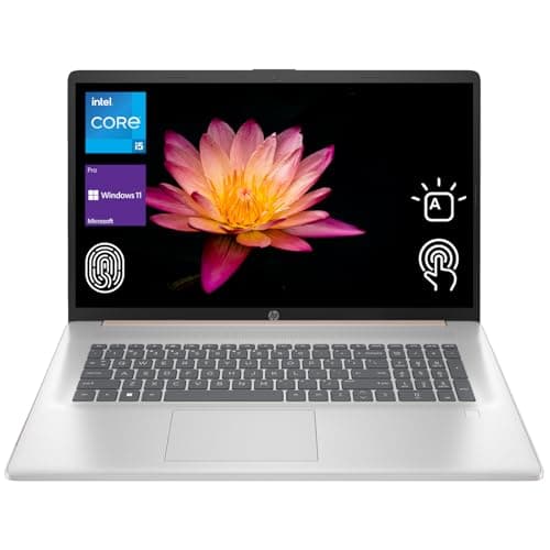 HP 2025 17t Business Professional Rose Gold Laptop, 17.3" HD+ Touchscreen, Intel Core i5-1334U, 16GB RAM, 1TB SSD, Webcam, FP Reader, Backlit KB, HDMI, Wi-Fi 6, Windows 11 Pro