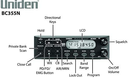 Uniden BC355N 300-Channel Base/Mobile Scanner, Close Call Capture, Pre-programmed Search “Action” Bands to Hear Non-Digital Police, Ambulance, Fire, Amateur Radio, Public Utilities, Weather & more 3
