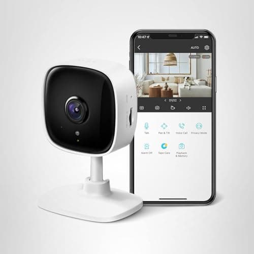 Tapo TP-Link 2K Indoor Security Camera for Baby Monitor, Dog Camera w/Motion Detection, 2-Way Audio Siren, Night Vision, Cloud & SD Card Storage(Up to 256 GB), Works w/Alexa & Google Home C110 4