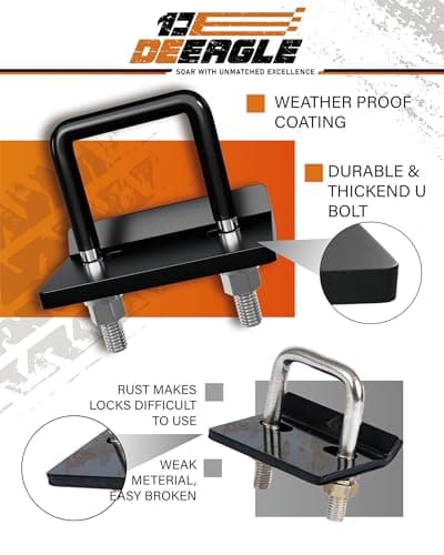 DEEAGLE Hitch Tightener Anti Rattle Stabilizer for 2.5" Trailer Hitches Reduce Movement On Hitch Mount Cargo Carrier Bike Rack Boat, RV Trailer Accessories 4