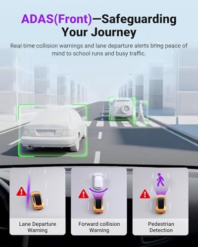 Vantrue S1 Pro Max AI Dash Cam 4K+4K with ADAS, Dual STARVIS 2 Dash cam Front and Rear, 2 Channel HDR Dashcam, PlatePix Night Vision, 5G WiFi, Voice Control, GPS, 24H Buffered Parking Mode, 1TB Max 2