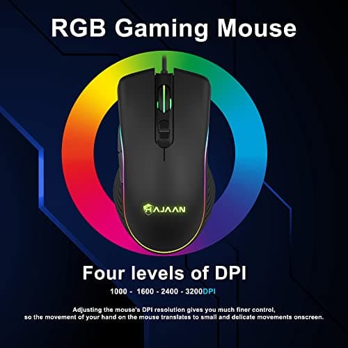 HP ProDesk Desktop RGB Lights Computer Intel Core i5 6500 3.2 GHz 8GB RAM 256GB SSD Gaming PC Keyboard & Mouse, Windows 11 Pro (Renewed) 5