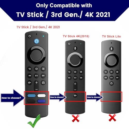 2-Pack Glowing Green + Glow Blue Remote Cover Compatible with Amazon Fire TV Stick, HD, 3rd Gen., 4K Remote Controls, Anti-Slip Silicone Protective Case with Lanyard, GITD! 3