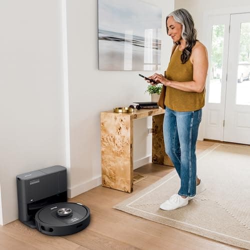 Shark UR2360S Ultra Robot Vacuum, with Matrix Clean, Precision Mapping, 30-Day Capacity HEPA Bagless Self Empty Base, Self-Cleaning Brushroll Perfect for Pet Hair, WiFi, Black (Renewed) 3