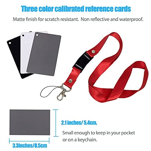 Small Grey White Balance Card 18% and Grey Reference Reflector Board with Carrying Bag Photography Card Custom Calibration Camera Checker Video, DSLR and Film 3