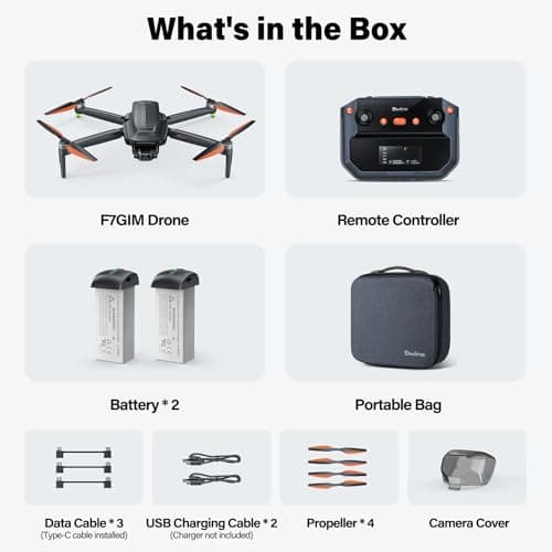 Bwine F7GIM Pro Drone with 6K UHD Camera, 3-Axis Brushless Gimbal, 4K/30fps Video, GPS Smart Control for Adults and Beginner, Plus 70Mins Flight Time, 10000Ft FPV Digital Transmission and TOF Safety Support 5