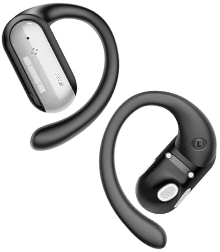 AI Translation Earbuds Real Time 164 Languages Translator Ear Buds Audifonos Traductores Inglés Español 4-in-1 Wireless Headphones Bluetooth Earphones for Travel Business Meeting Learning Black