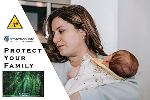 Smart-Safe.com MicroSafe EMF Blocker Microwave Cover - Magnetic EMF Shield, MF & RF Frequency Protection 100% - EMF Blockers for Home Appliances, Easy Apply EMF Protection - Jungle Spirit, Medium 14" 2