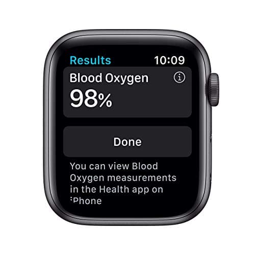 Apple Watch Series 6 (GPS, 44mm) - Space Gray Aluminum Case with Black Sport Band (Renewed) 4