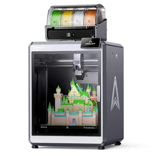 Creality K2 Plus Combo 3D Printer, Multi Color Printing with New CFS, Max 600mm/s Printing Speed, Full-auto Leveling, Next-Gen Direct Drive Extruder, Dual Al Camera, 350 * 350 * 350mm (K2 Plus Combo)