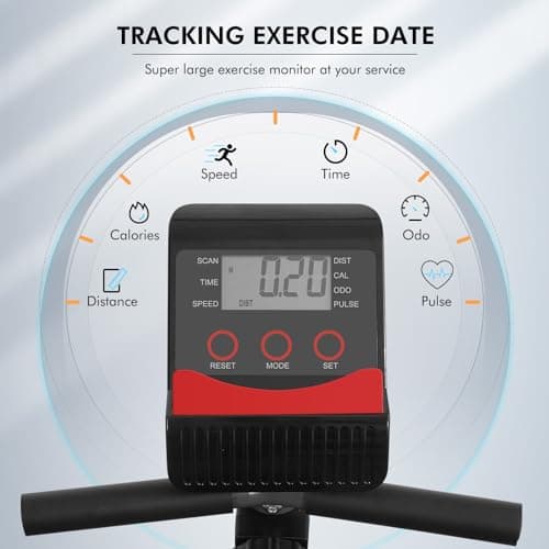 BODIOO Recumbent Exercise Bike for Home Use, Quiet Recumbent Stationary Bikes for Adults & Seniors, 8-Level Resistance, Adjustable Seat, Workout Equipment for Gym, Pulse Sensors & LCD Display 2