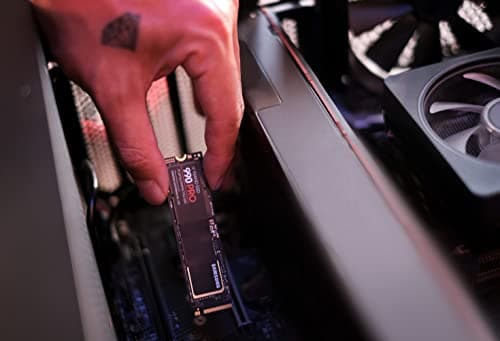 SAMSUNG 990 Pro 1TB Gen4 NVMe SSD 7450MB/s 6900MB/s R/W 1550K/1200K IOPS 600TBW 1.5M Hrs MTBF for PS5 5yrs 5