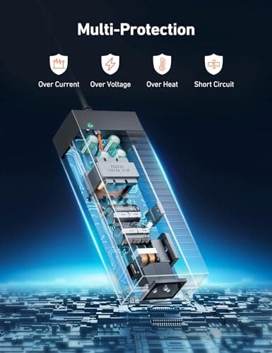 AstroAI AC to DC Converter 10A/120W/7.78FT/110V to12V Converter, Car Cigarette Lighter Adapter, AC/DC Power Supply Adapter Transformer for Inflator, Car Refrigerator, and Other Car Devices 2