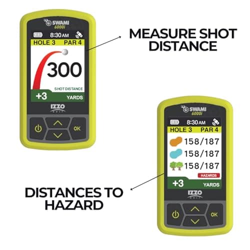 Izzo Swami 6000 Handheld Golf GPS Water-Resistant Color Display With 38,000 Course Maps & Scorekeeper Model may vary 4