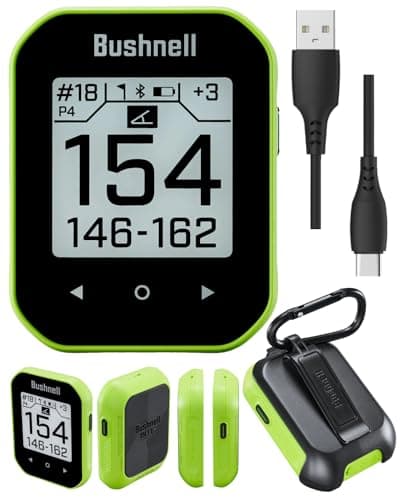 Wearable4U - Bushnell Phantom 3 GPS Rangefinder Green with BITE Magnetic Mount and GreenView with Lens Cleaning Cloth Bundle 5