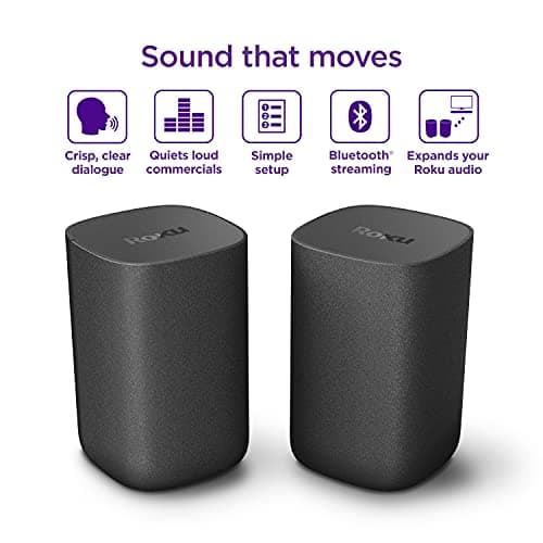 Roku Wireless Speakers - Set of 2 (Pack of 1) - Compatible with Roku TV, Streambar, and Streambar Pro (SE is not compatible) 3