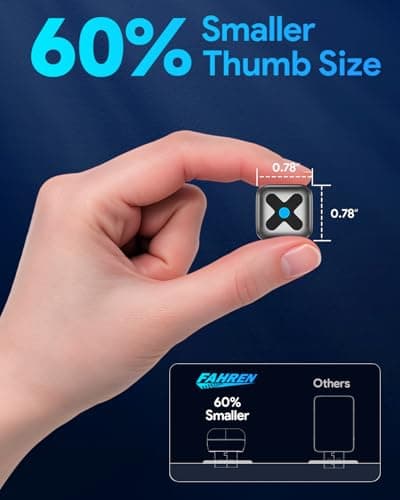 Ultra Mini Android Auto & CarPlay Wireless Adapter, Latest A9 Chip 5.8GHZ WiFi, 5.4 Bluetooth, 3-5s Auto Connect, USB-C/USB-A/Extension Cable, Compatible with iOS10+, Android 10+, CE/ROHS/FCC 3