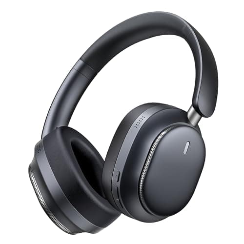 Pointcinco Hybrid Active Noise Cancelling Headphones, Over Ear Bluetooth 6.0 Wireless Headphones, 50H Playtime, Deep Bass, HiFi Stereo Sound, Lightweight Foldable for Travel, Home and Office（Black）
