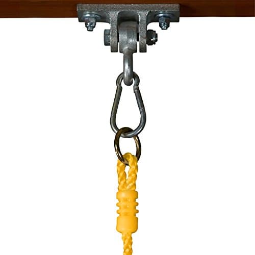 Swing-N-Slide WS 4001-G Plastic Infant Swing with Nylon Rope Swing Set Attachment, Green w/Yellow 4