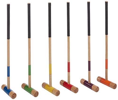Amazon Basics Croquet Set, Six Player, Black 2