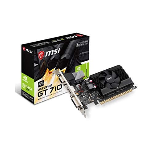 MSI Gaming GeForce GT 710 2GB GDRR3 64-bit HDCP Support DirectX 12 OpenGL 4.5 Single Fan Low Profile Graphics Card (GT 710 2GD3 LP) 4