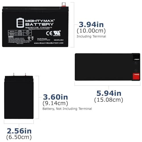 Mighty Max Battery 12V 9AH Battery Replacement for Generac XG8000E Portable Generators 2