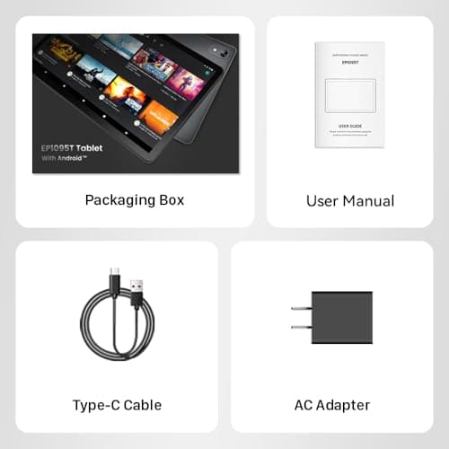 ApoloMedia 11" Tablet, 2025 Android 16 with Octa-core Processor, 8GB RAM+128GB ROM(1TB Expandtion), 7000mAh Battery, HD IPS Large tableta,WiFi 6&BT5.0, Support GMS (Case not Included) 4