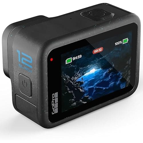 GoPro Hero12 Black E-Commerce Package - Waterproof Action Camera with 5.3K60 Ultra HD Video, 27MP Photos, HDR, 1/1.9" Image Sensor, Live Streaming, Webcam, Stabilization 4