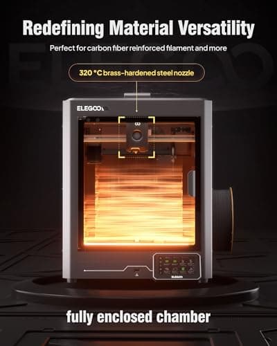 ELEGOO Centauri Carbon 3D Printer, CoreXY 500mm/s High Speed Printing with Auto Calibration, 320°C Nozzle and Built-in Camera, Ready to Print Out of The Box, 256x256x256mm Printing Size 4