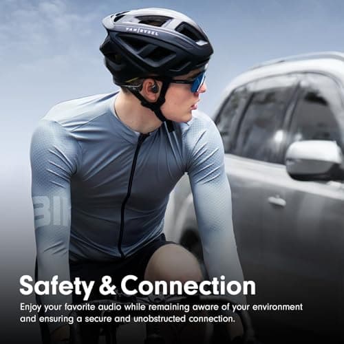 MRYTKY Bone Conduction Headphones,Open Ear Headphones Bluetooth5.4 with Mic,Wireless Headphones 10H Playtime, Waterproof Sport Headphone Suitable for Running,Cycling, Outdoor Sports Black 5