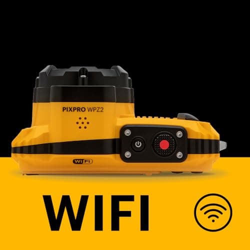 KODAK PIXPRO WPZ2 Rugged Waterproof Shockproof Dustproof WiFi Digital Camera 16MP 4X Optical Zoom 1080P Full HD Video Vlogging Camera 2.7" LCD (Yellow) 5