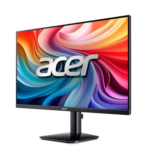 Acer 27 Inch Monitor- KB272-27 Inch FHD IPS (1920 x 1080) Display, Up to 120Hz Refresh Rate, 99% sRGB, Tilt, Adaptive-Sync Support (FreeSync Compatible) 1ms (VRB), sRGB 99% Color, HDMI & VGA Ports 3
