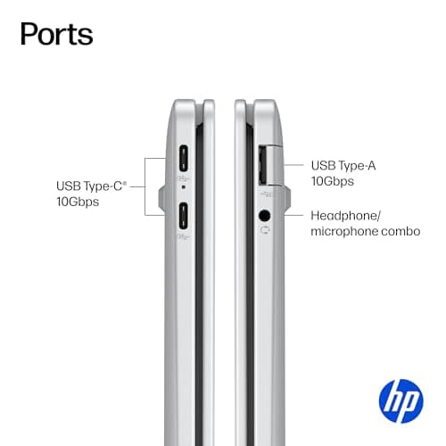 HP OmniBook 5 16 inch Next Gen AI PC, 2K Touchscreen, Snapdragon X Plus X1P-42-100, 16 GB RAM, 512 GB SSD, Qualcomm Adreno GPU, Windows 11 Home, Copilot+ PC, Glacier Silver, 16-fb0000nr 5