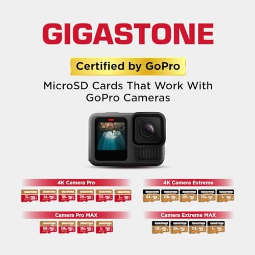【5-Years Data Recovery】 GIGASTONE 512GB Micro SD Card, 4K Camera Pro, A2 V30 for Smartphone, Gopro, Action Cams, 4K UHD Video Recording, R/W up to 150/120 MB/s, UHS-I U3 C10 Class 10 with Adapter 5