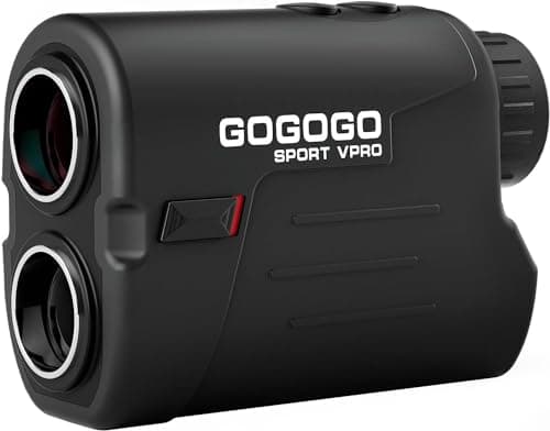 Gogogo Sport Vpro GS03 Laser Golf/Hunting Rangefinder, 1000/1200 Yards Laser Range Finder with 6X Magnification Ultra-Clear View, Lightweight, Slope, Pin-Seeker & Flag-Lock & Vibration
