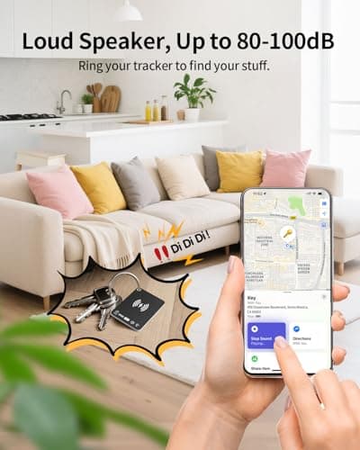 Key Finder Wallet Tracker Works with Apple Find My, Rechargeable Air Tracker Tag Smart Card, Item Finders for Key, Wallet, Luggage, Backpack, Suitcases, Passport et (1 Pack Black) 4