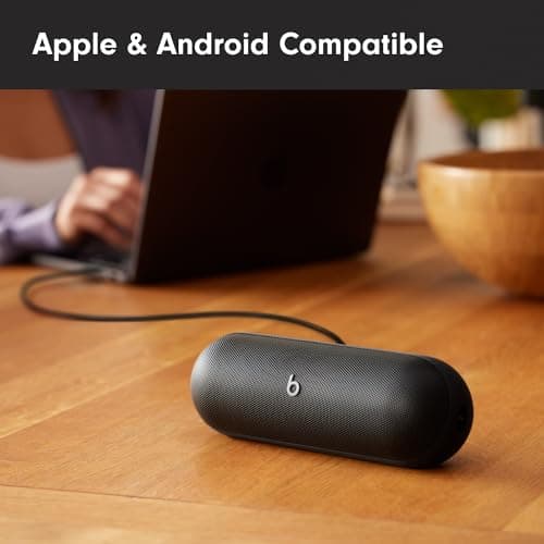Beats Pill - Portable Bluetooth Speaker - Up to 24H Battery Life, Water Resistant, Bluetooth, Apple & Android Compatible, Seriously Loud Sound for Home, Outdoor and Travel - Matte Black 5