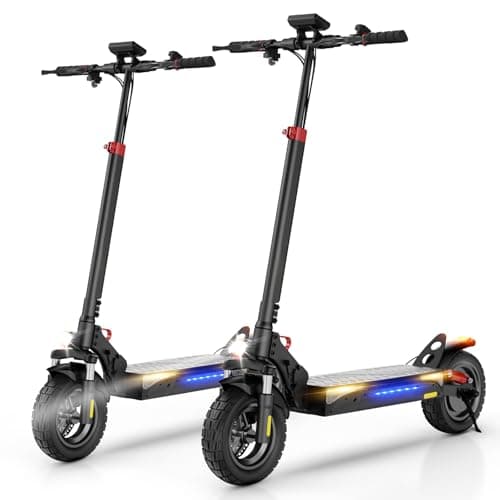 iScooter Electric Scooter Adults, 10" Tires, 800W Motor E-Scooter Up to 25 Miles Range, Top Speed 25 MPH, Adjustable Handlebar Height, Folding Commuting Electric Scooter for Adults-iX3
