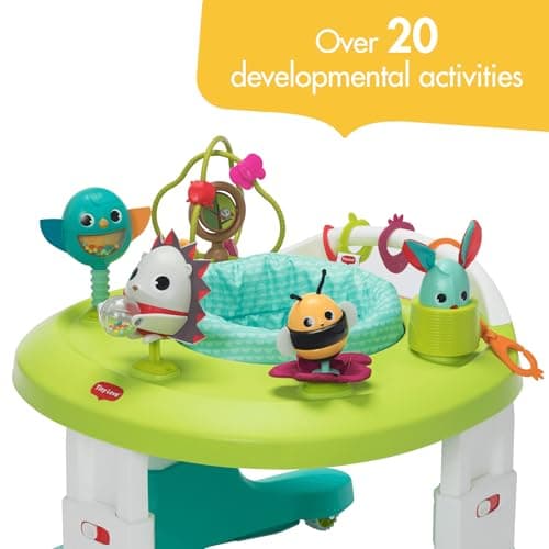 Tiny Love 4-in-1 Here I Grow Mobile Activity Center, Baby Walkers and Activity Center, Baby Activity Center with Interactive Toys and Developmental Activities, Meadow Days 3