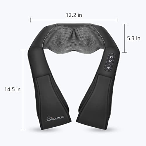 Snailax Shiatsu Neck and Shoulder Massager - Back Massager with Heat, Deep Kneading Electric Massage Pillow for Neck, Back, Shoulder,Foot,Body 8