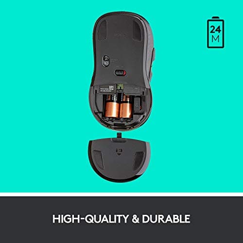 Logitech M510 Wireless Mouse, Mouse for Laptop and PC with USB Unifying Receiver, Programmable Buttons - Graphite 3