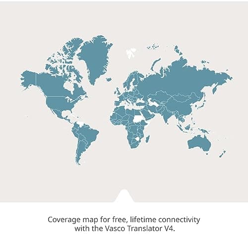 Vasco V4 Language Translator Device | 112 Languages | Free Lifetime Internet in Almost 200 Countries | Black Onyx 4