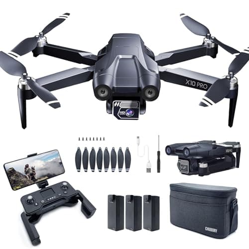 CHUBORY X10 PRO Drone with Camera for Adults 4K UHD, 3280 FT Long Range Control, 90 Min Prolonged Flight, Auto Return Function, Follow Me Mode, Brushless Power, 5G FPV RC Quadcopter for Starters (<0.55lb)
