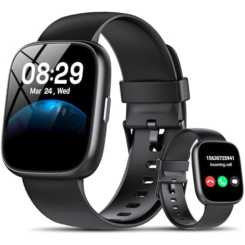 Smart Watch with Alexa Built-in, 1.83" HD Touchscreen Fitness Tracker with Bluetooth Calling, Fitness Watch with Heart Rate/Sleep Monitor, 120+ Sports Modes, IP68 Waterproof Smartwatch for Android iOS