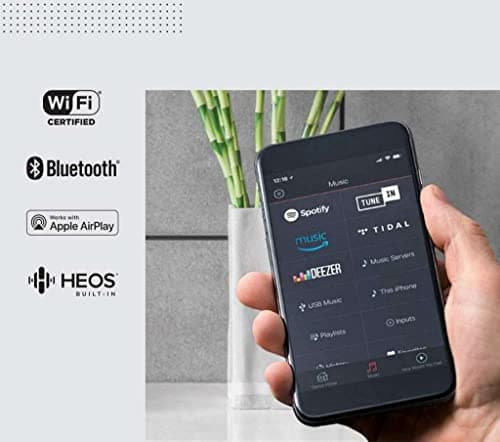 Denon Home 250 Wireless Smart Speaker (White), Bluetooth Wireless, 0.75" Tweeters, 4" Bass Drivers, HEOS Built-in, AirPlay 2, Multi-Room Streaming, Simple Setup, Mid-Size Design 5