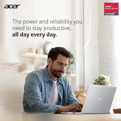 acer Aspire Premium Slim Laptop - 15.6" Full HD IPS 1080P Display - AMD Ryzen 3 7330U Quad-Core Processor - 12GB RAM - 256GB NVMe SSD - Webcam - Wi-Fi 6 - Windows 11 - W/O Mouse 5