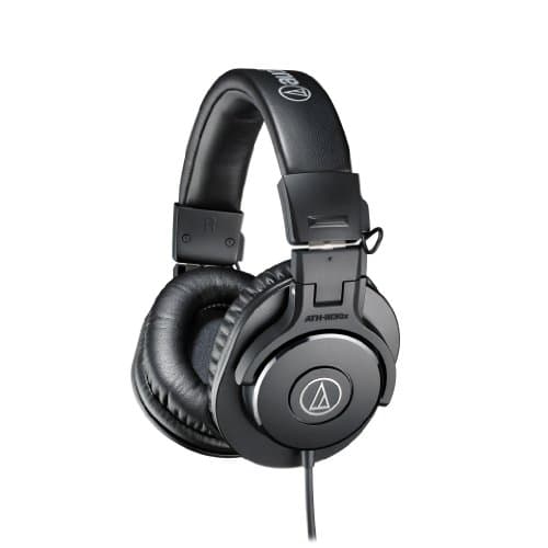 Audio-Technica ATH-M30x Professional Studio Monitor Headphones, Black
