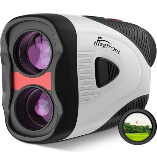 Golf Rangefinder with Slope & Pin Lock Vibration, 1000YD Golf Range Finder, 6X Magnification & HD LCD ， Rechargeable, with Magnetic Stripe,Laser Range Finder for Golf